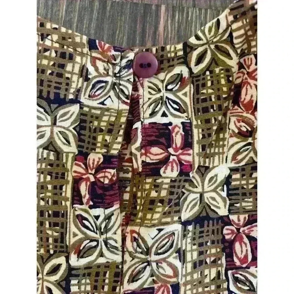 Petite Sophisticate Skirt Set Women’s Sm Brown Red Floral 2-Pc Vtg Fall Fashion - Picture 8 of 16